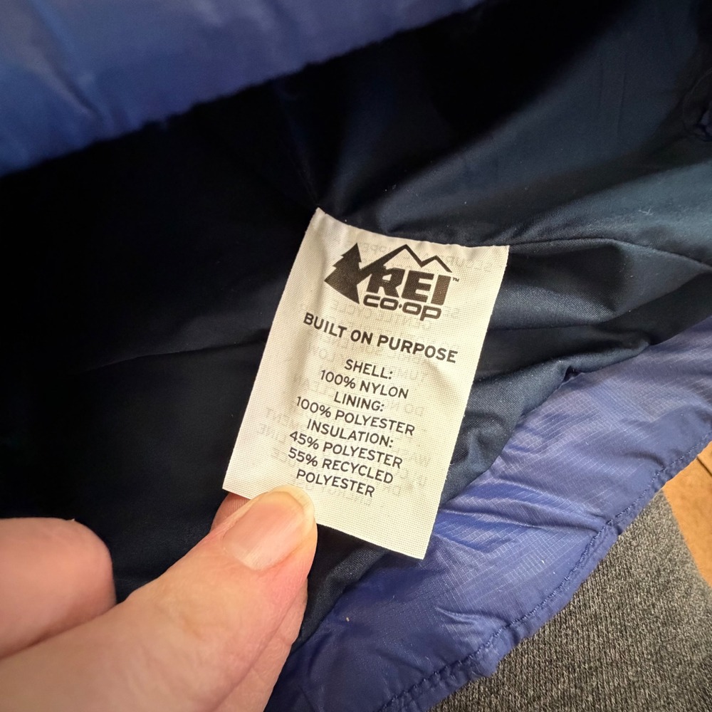 REI Co-op Revelcloud II Jacket Women Sz M Blue Outdoor Lightweight Packable - Picture 7 of 8